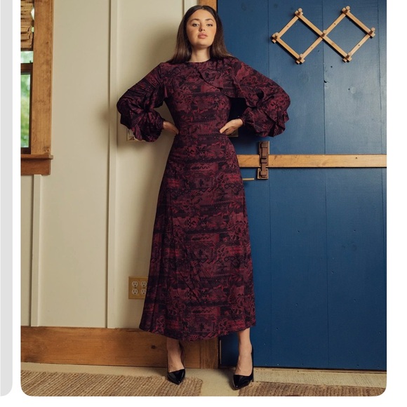 Fame on Central Dresses & Skirts - pose maroon ruffle detail dress from fame